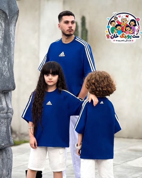 تیشرت ست خانوادگی رگلان بگ استایل Adidas CFCS — تصویر ۲
