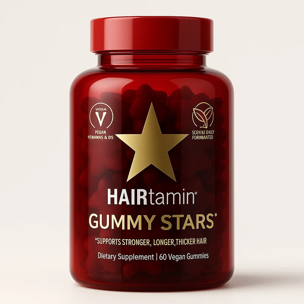 پاستیل هرتامین Gummy Stars؛ مکمل تقویت رشد و ضخامت مو