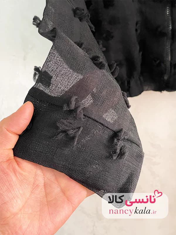 بامبر شیشه ای مشکی زنانه ترند فری سایز 36 تا 44 — تصویر ۳
