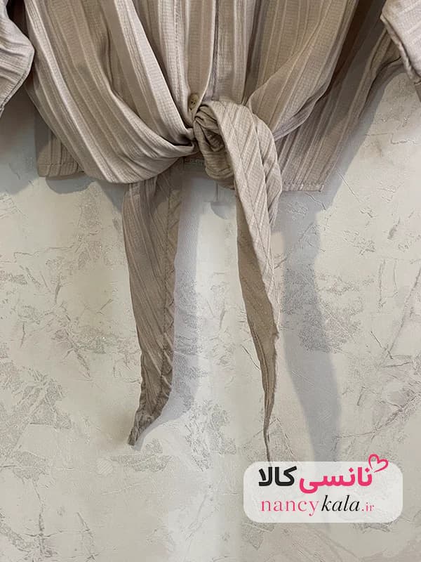 شومیز آیوا زنانه طوسی فری سایز 36 تا 46 — تصویر ۸