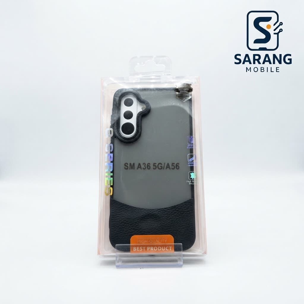 قاب شفاف دوتیکه طرح تیره مناسب Samsung Galaxy S23 FE-مشکی