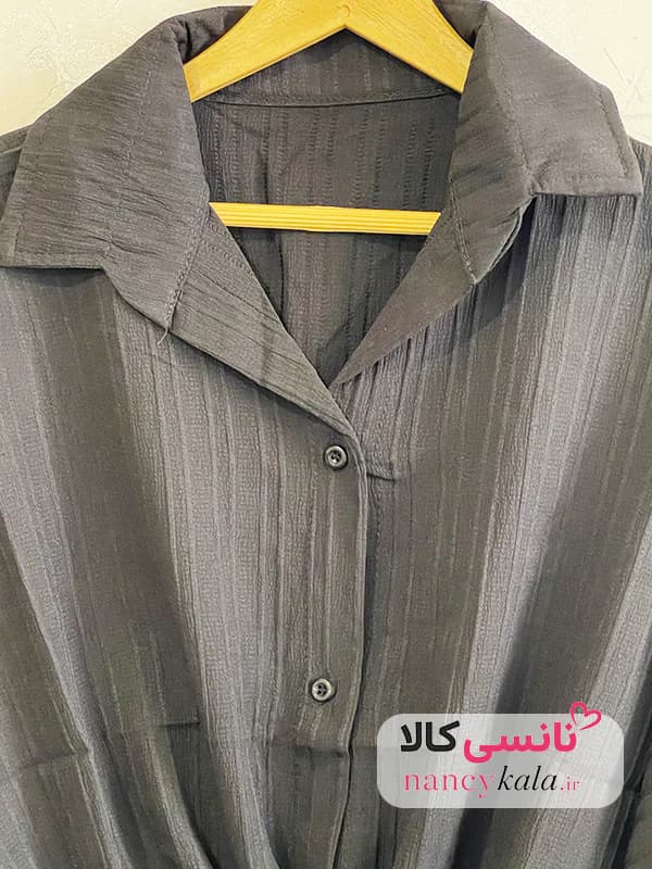 شومیز آیوا زنانه مشکی فری سایز 36 تا 46 — تصویر ۴