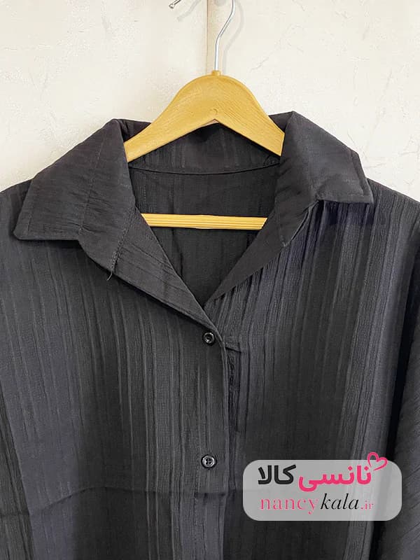 شومیز آیوا زنانه مشکی فری سایز 36 تا 46 — تصویر ۸