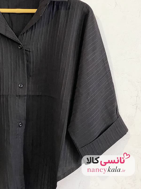 شومیز آیوا زنانه مشکی فری سایز 36 تا 46 — تصویر ۷