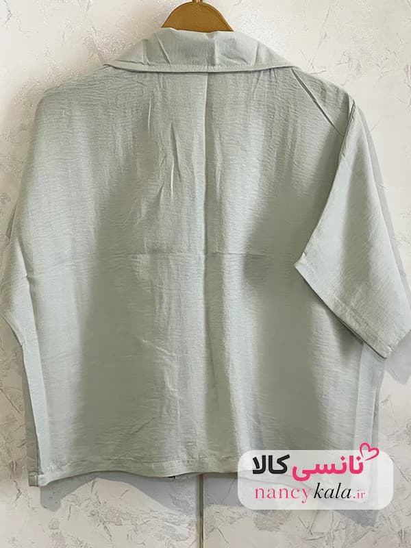 وست زنانه ترند طوسی روشن جیب فیلتو فری سایز 36 تا 48 — تصویر ۶