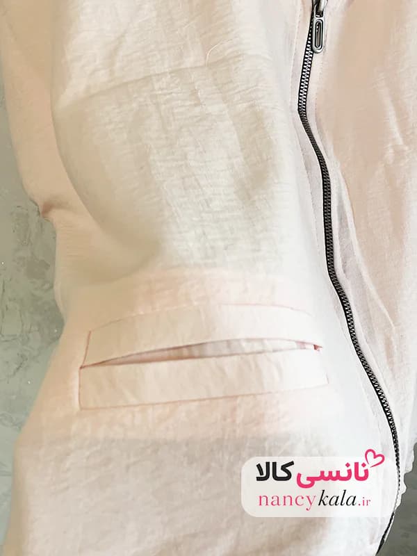 وست زنانه صورتی ترند جیب فیلتو فری سایز 36 تا 48 — تصویر ۵