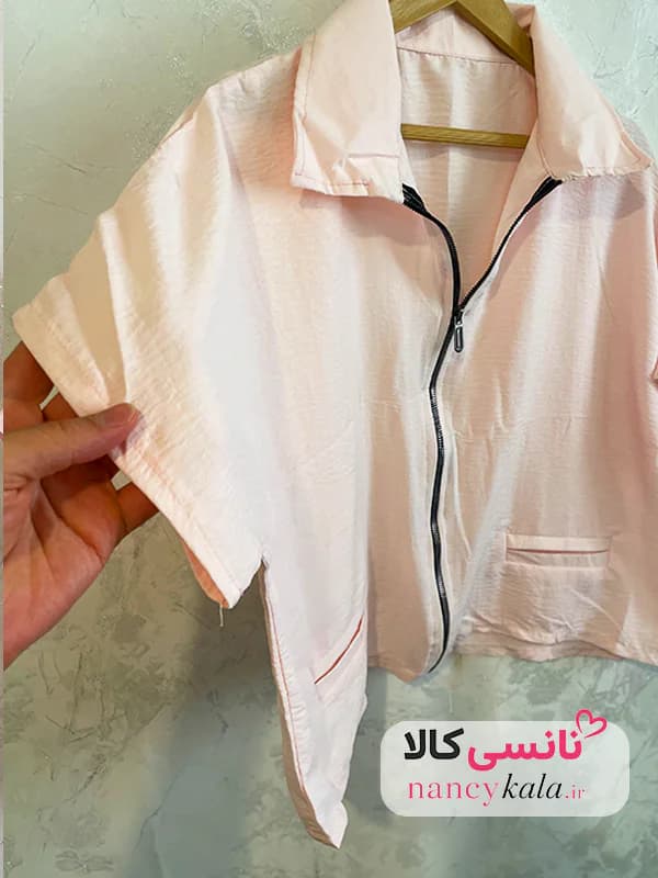 وست زنانه صورتی ترند جیب فیلتو فری سایز 36 تا 48 — تصویر ۶