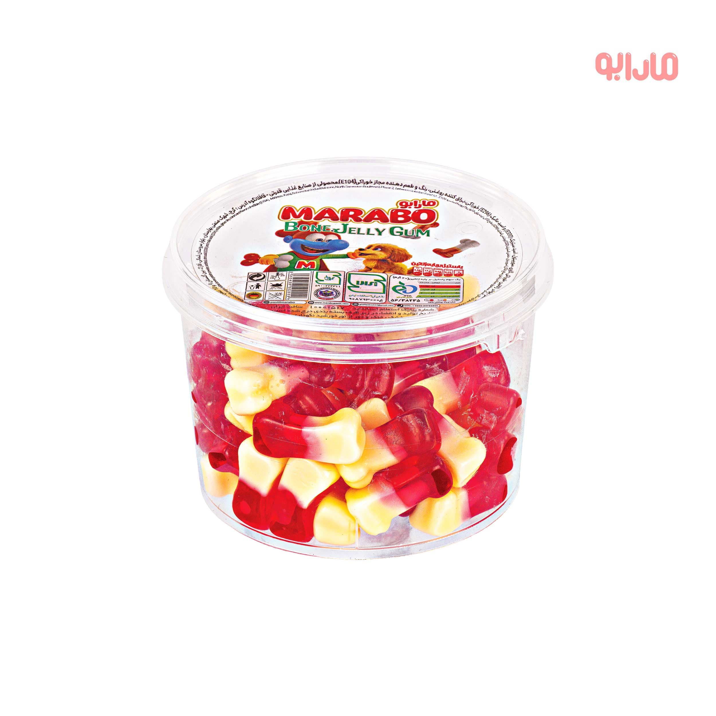 پاستیل ژلاتینی “استخوانی” مارابو سطلی