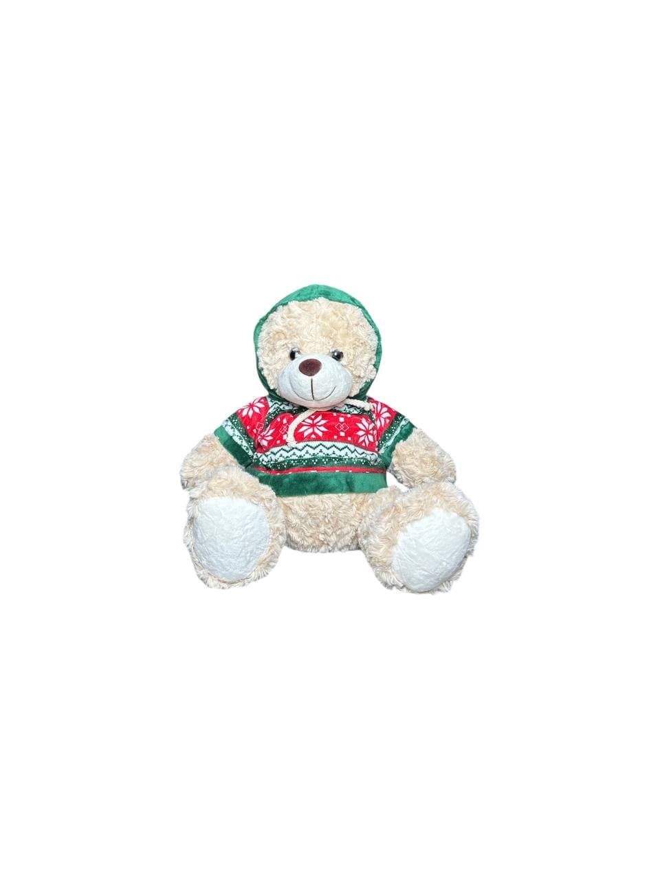 عروسک خرس لباس کریسمس متوسط مدل Christmas bear