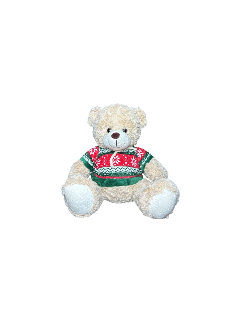 عروسک خرس لباس کریسمس متوسط مدل Christmas bear — تصویر ۲
