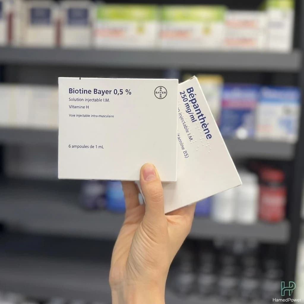 آمپول بیوتین بایر 0.5% و بپانتین 250mg/ml | تقویت مو و کاهش ریزش — تصویر ۳