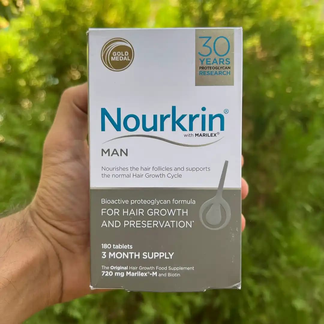 قرص نورکرین من Nourkrin Man برای تقویت و رشد مو آقایان — تصویر ۲