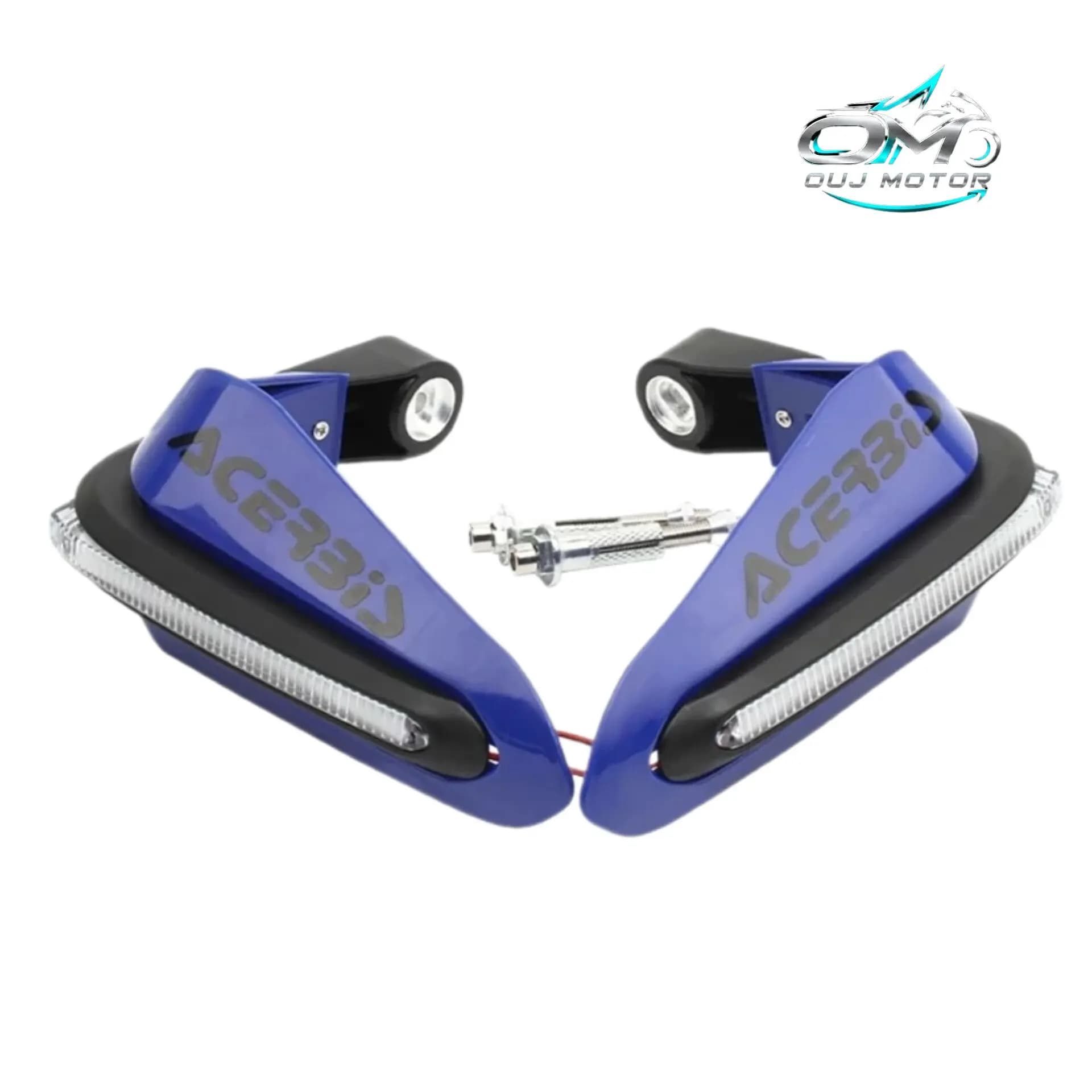 هندگارد چراغدار آبی اکربیس (Acerbis)