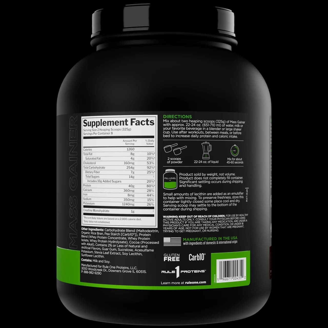 مس گینر رول وان Rule 1 Mass Gainer — تصویر ۵