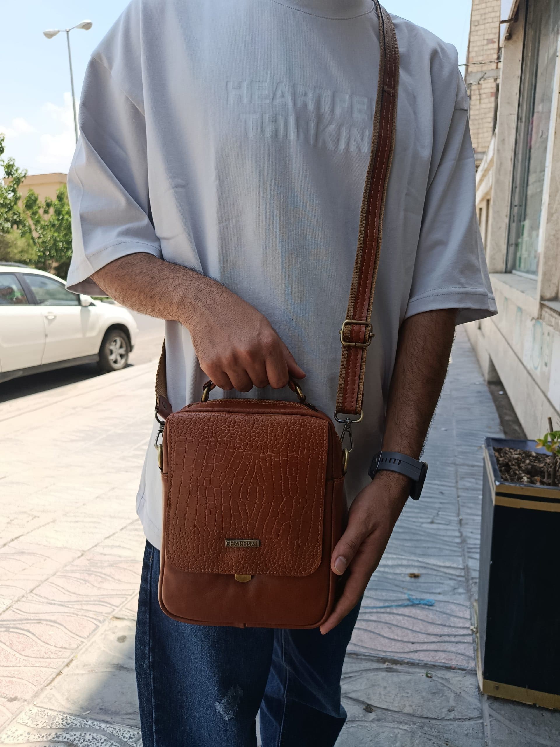 کیف دوشی اسپرت چرمی