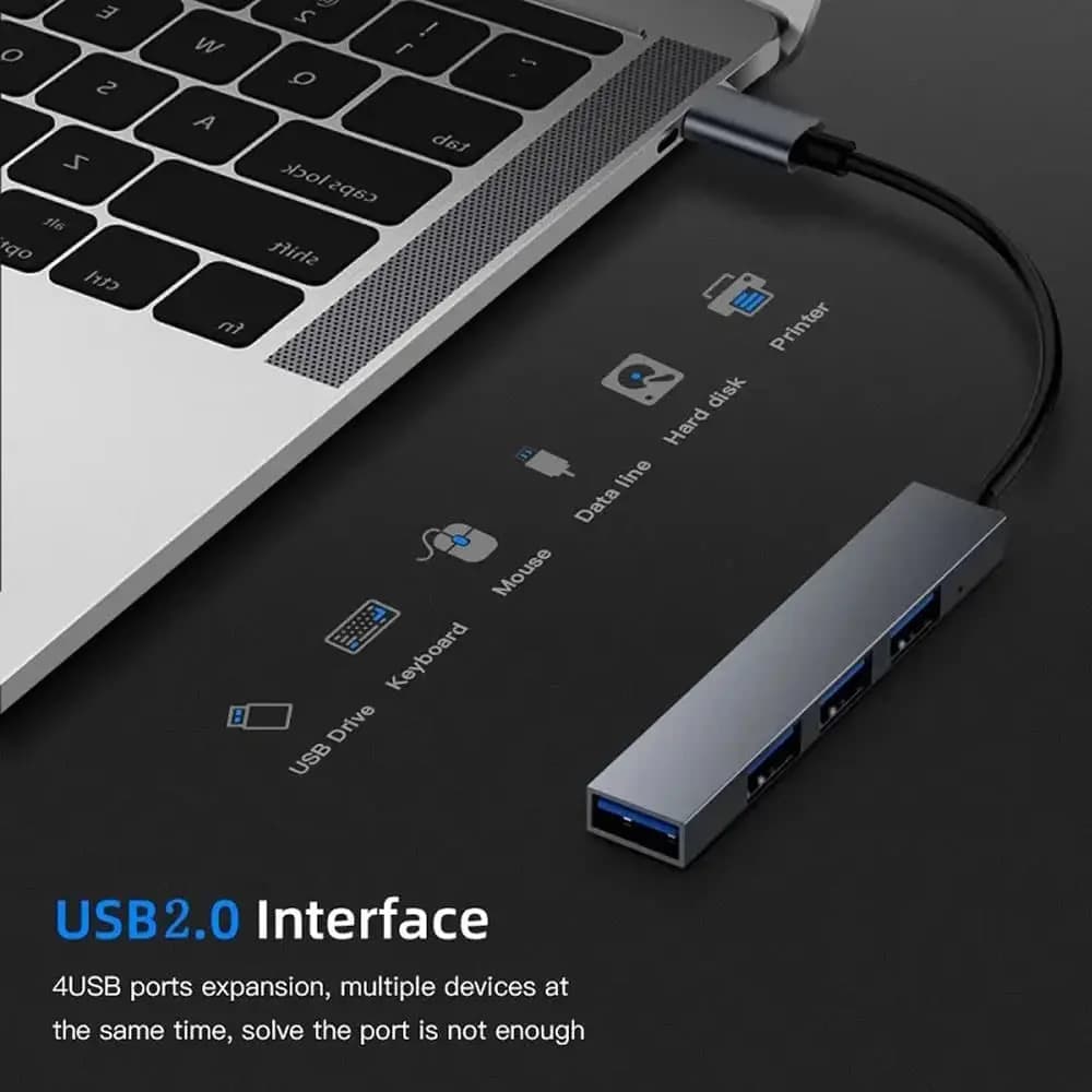 هاب 4 پورت USB-C مدل T809A — تصویر ۵
