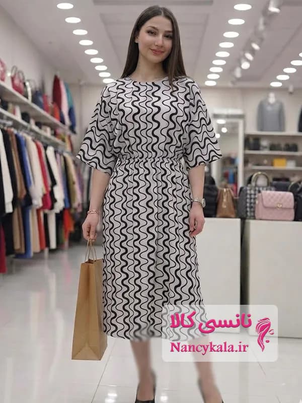 پیراهن ساحلی زنانه الیزه لطیف و خنک 2 فری سایز 36 تا 48 — تصویر ۲