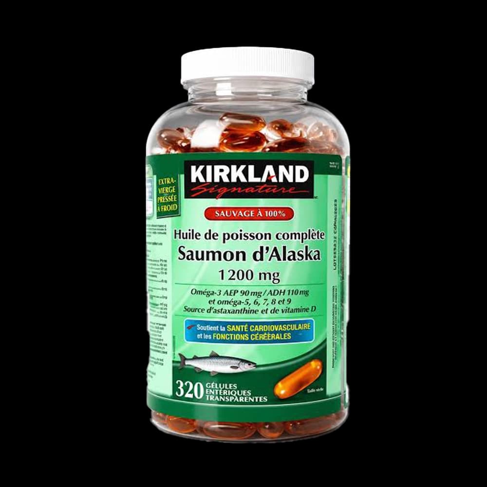 کپسول روغن ماهی سالمون کرکلند 1200 میلیگرم 320 عددی | Kirkland Fish Oil — تصویر ۳