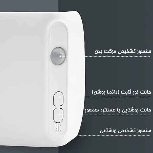 چراغ دیواری سنسوردار طرح L — تصویر ۵