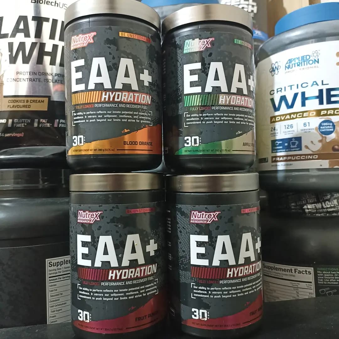 Nutrex EAA+ Hydration ناترکس؛ مکمل EAA و آبرسان حین تمرین — تصویر ۳