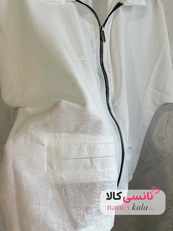 وست زنانه ترند سفید جیب فیلتو فری سایز 36 تا 48 — تصویر ۶