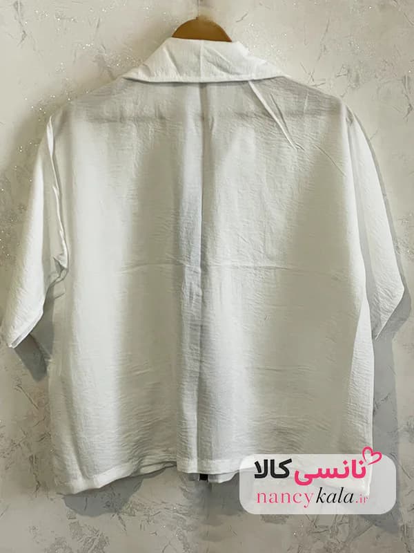 وست زنانه ترند سفید جیب فیلتو فری سایز 36 تا 48 — تصویر ۴