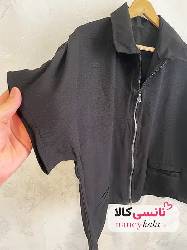 وست زنانه ترند مشکی جیب فیلتو فری سایز 36 تا 48 — تصویر ۴