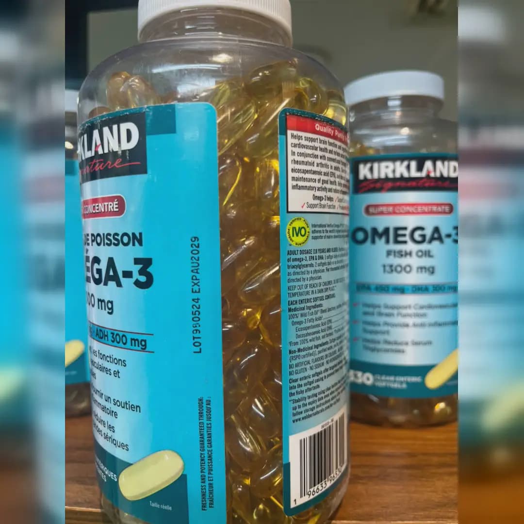 امگا 3 کرکلند 330 عددی | Kirkland Omega-3 Fish Oil 330 Softgels — تصویر ۴