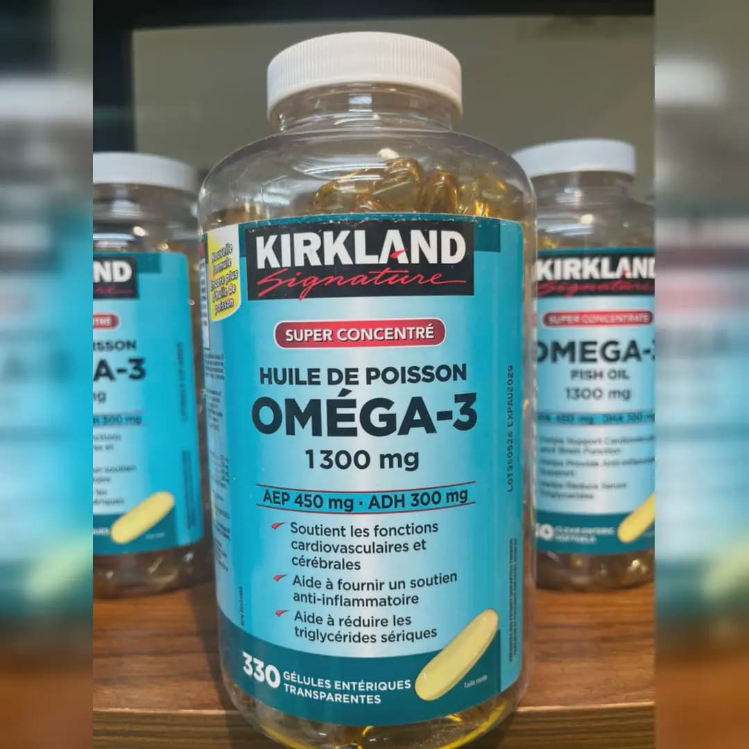 امگا 3 کرکلند 330 عددی | Kirkland Omega-3 Fish Oil 330 Softgels — تصویر ۳