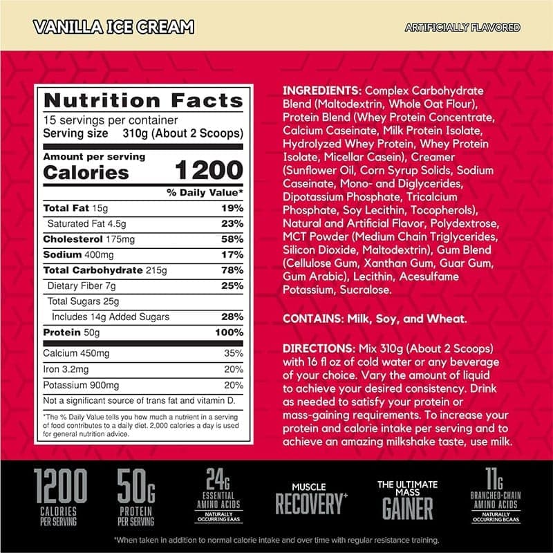 گینر ترومس ۱۲۰۰ بی اس ان (BSN True Mass 1200) — تصویر ۴