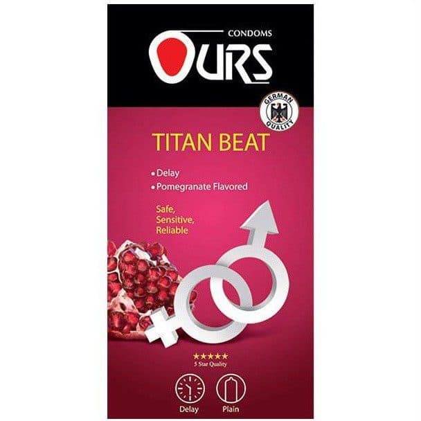 کاندوم تاخیری میوه ای اورز مدل Titan Beat بسته ۱۲ عددی