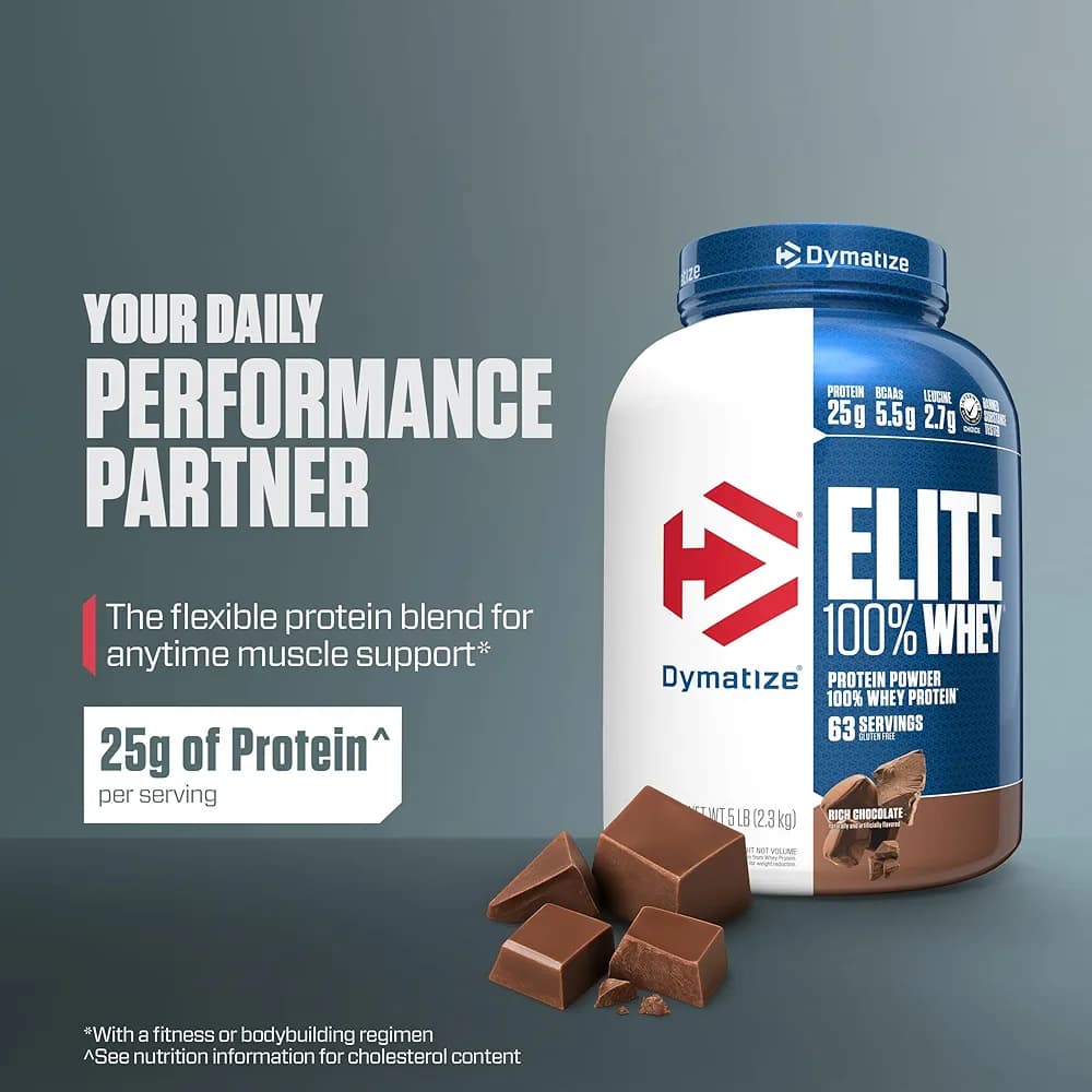پروتئین وی 100 الایت دایماتیز | Dymatize Elite Whey 100 اصل — تصویر ۶