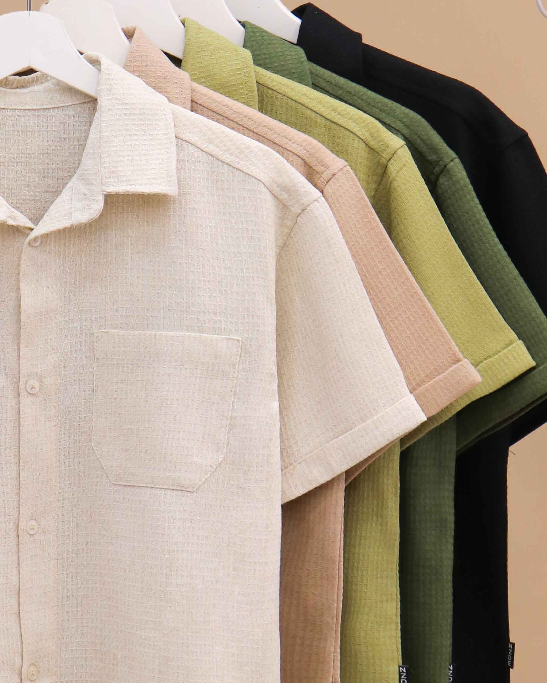 شومیز مردانه لینن ژاکارد Linen CFCS — تصویر ۳