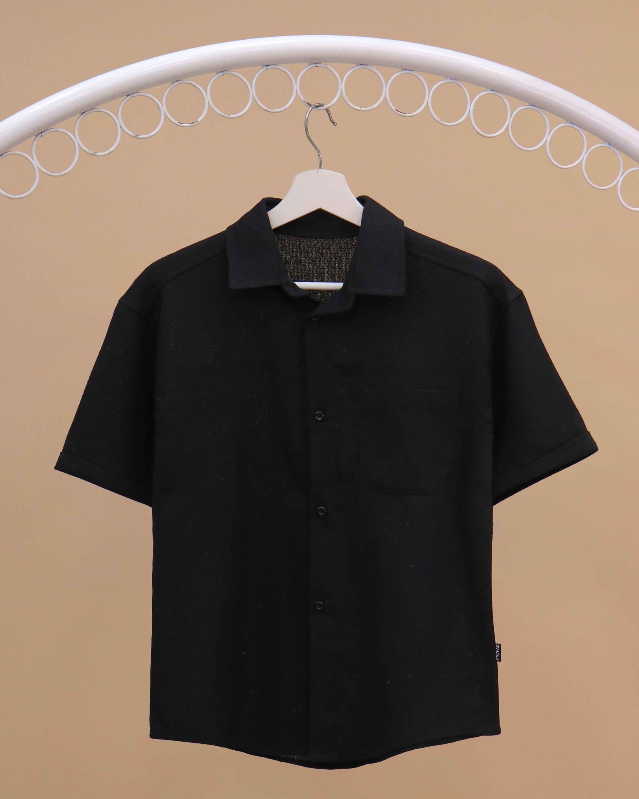 شومیز مردانه لینن ژاکارد Linen CFCS — تصویر ۵