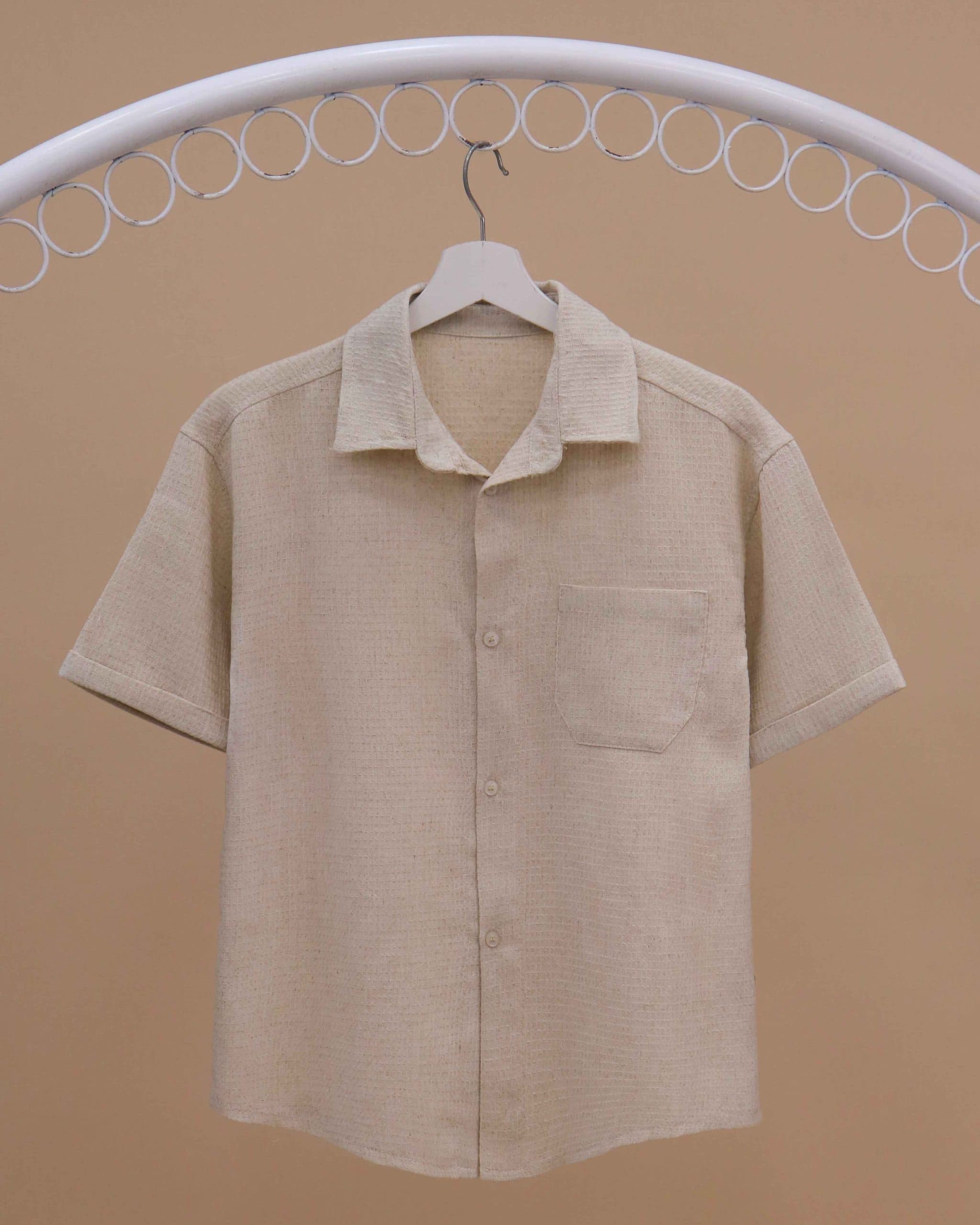 شومیز مردانه لینن ژاکارد Linen CFCS — تصویر ۷