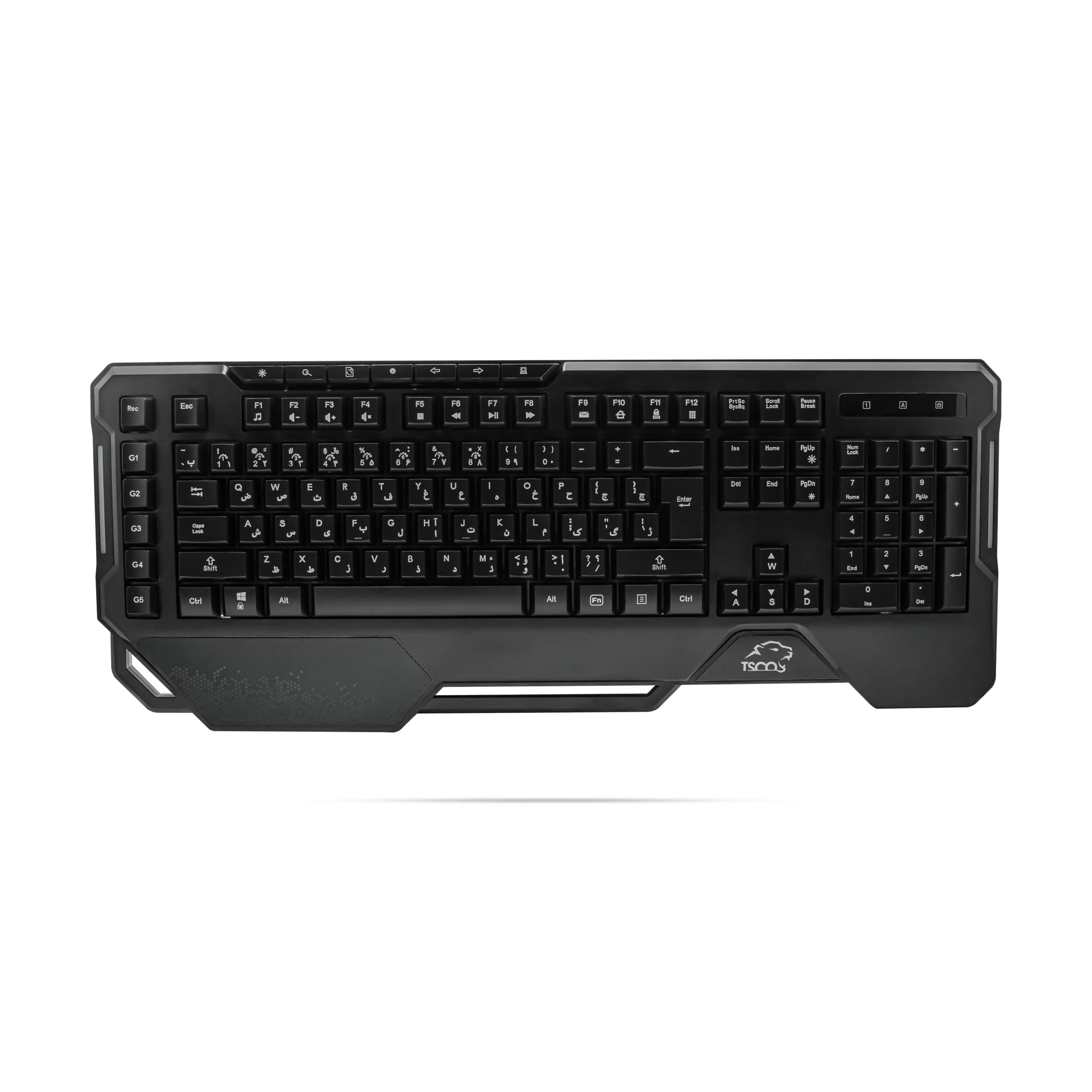 کیبورد گیمینگ تسکو مدل GK 8126 | نورپردازی RGB و آنتی‌گوستینگ — تصویر ۴