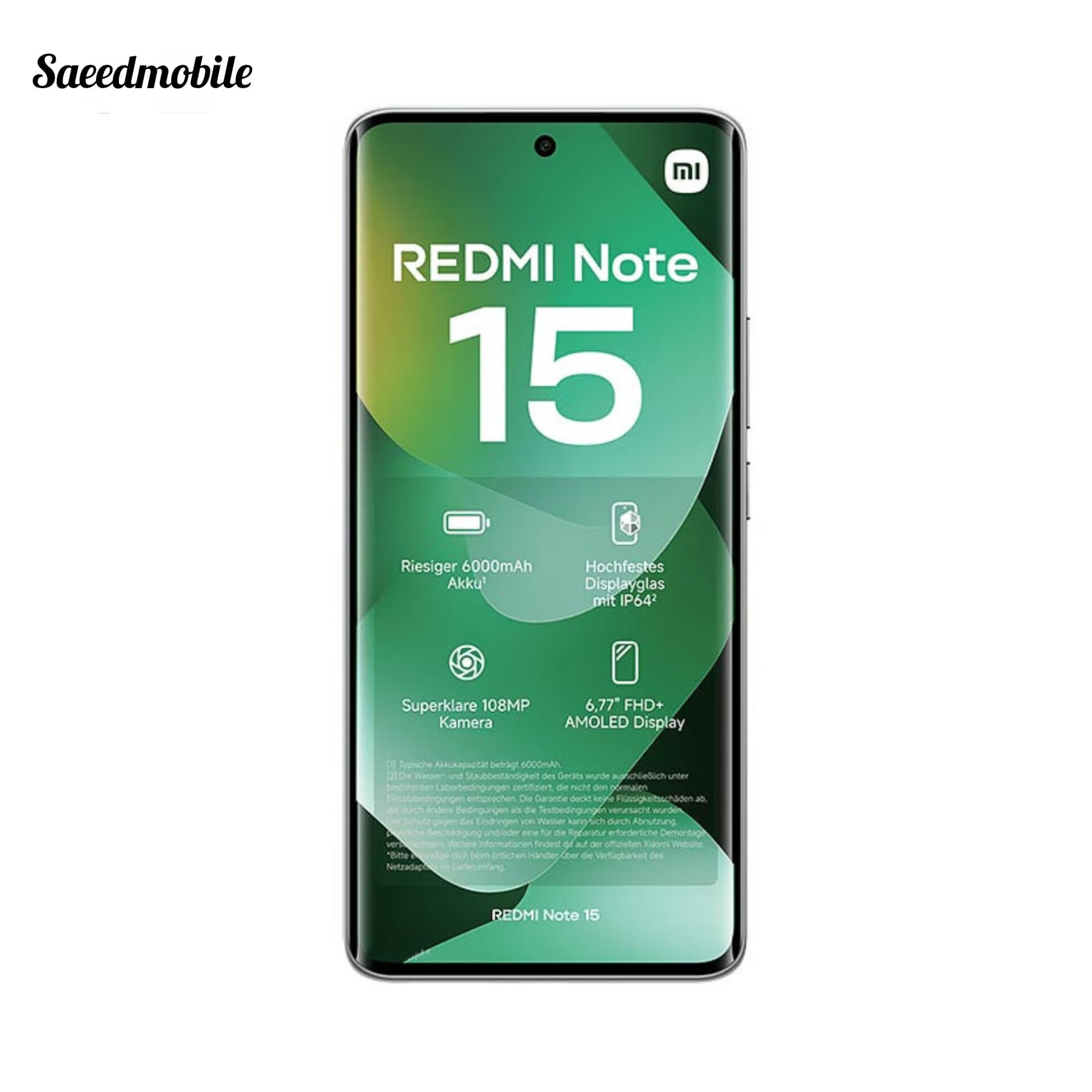 گوشی موبايل شیائومی / مدل Redmi Note 15 / 4G / ظرفیت 256 گیگابایت / رم 8 گیگابایت / کارکرده