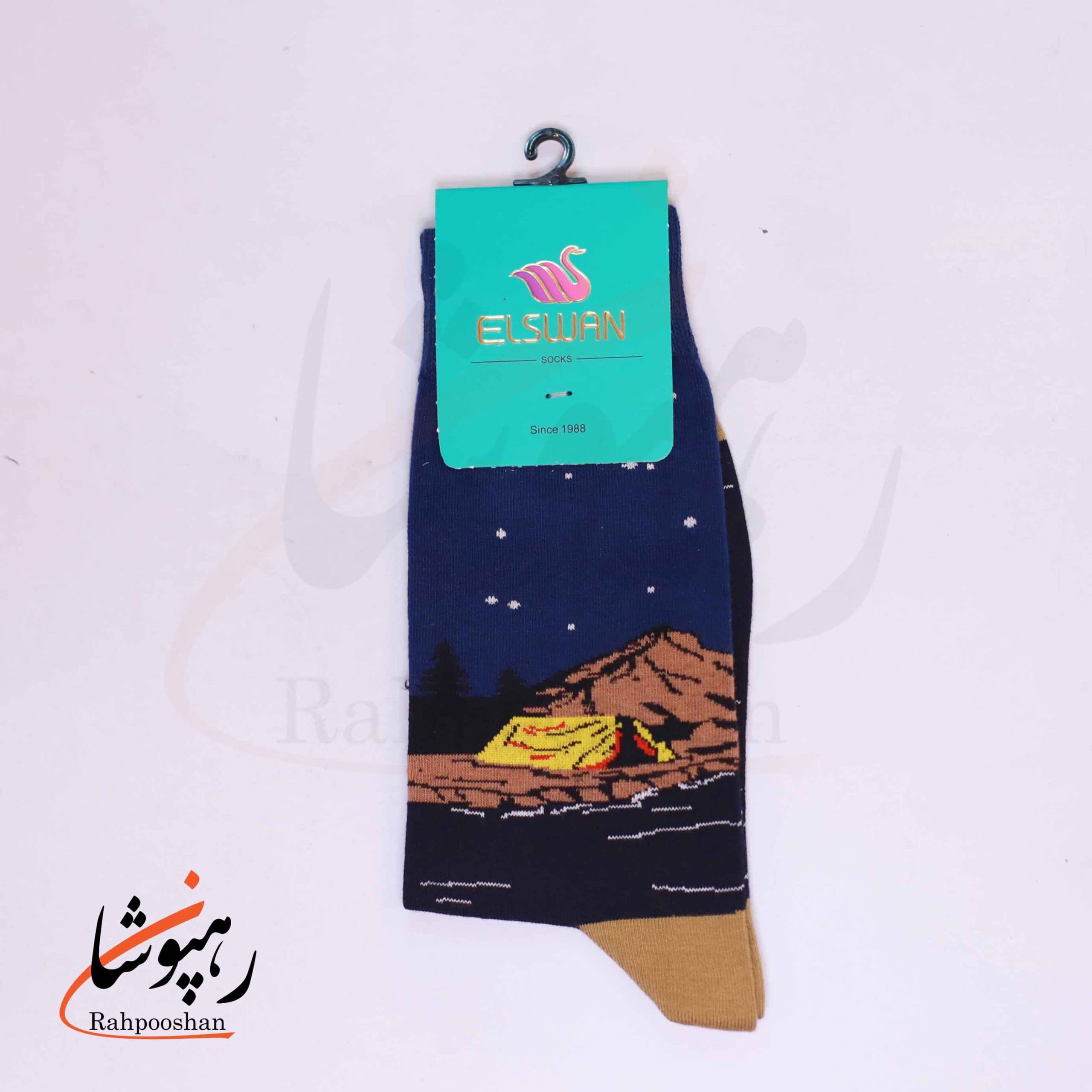 جوراب ساق‌دار طرح کمپ ستارگان السوان (ELSWAN) — تصویر ۲
