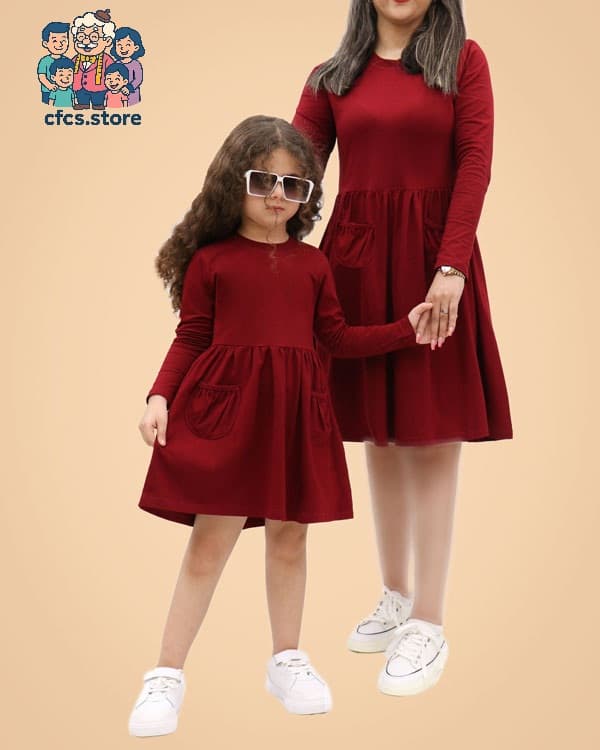پیراهن ست مادر دختری autumn CFCS