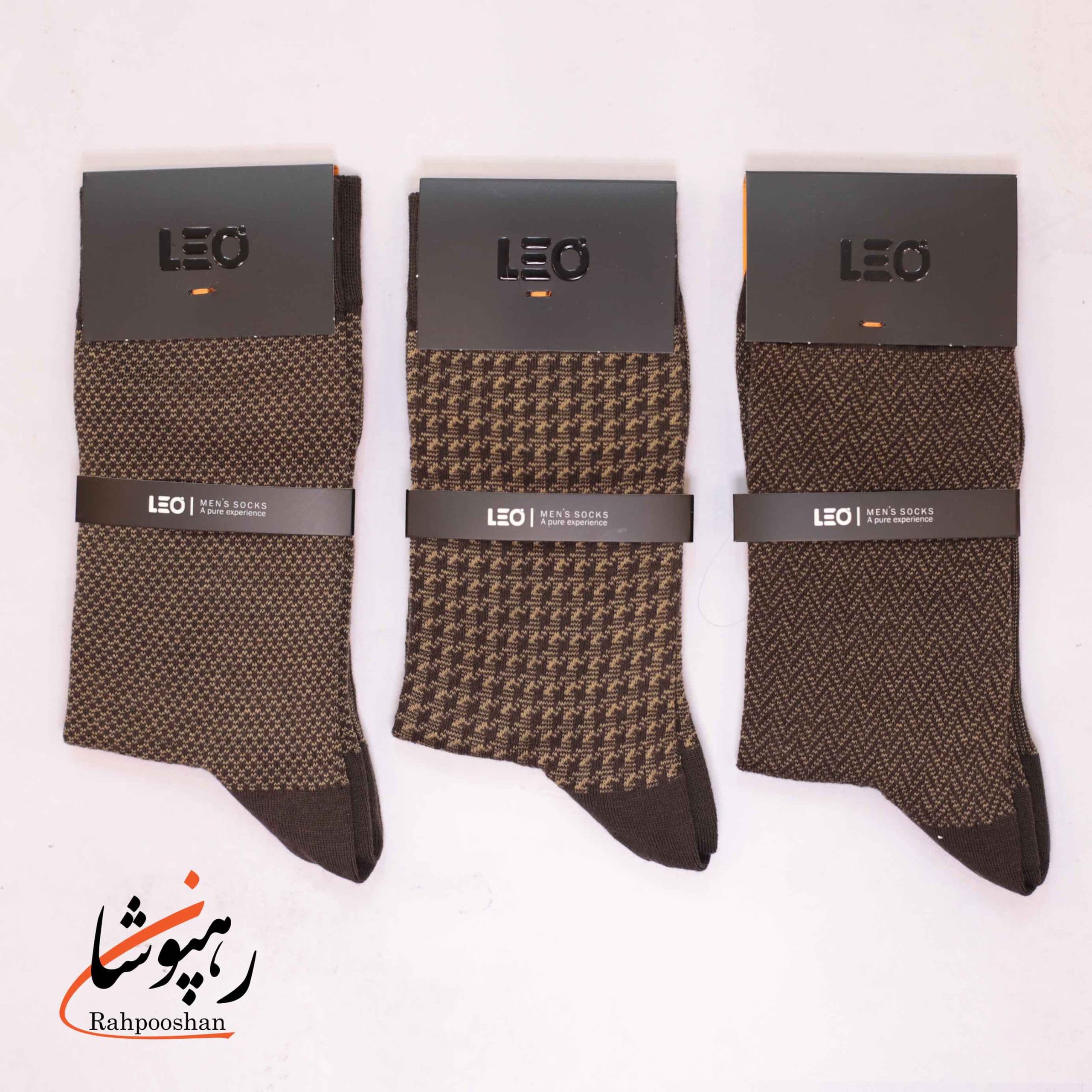 جوراب ساقدار دوفس قهوه ای لئو LEO (پک 6 عددی)(156) — تصویر ۲