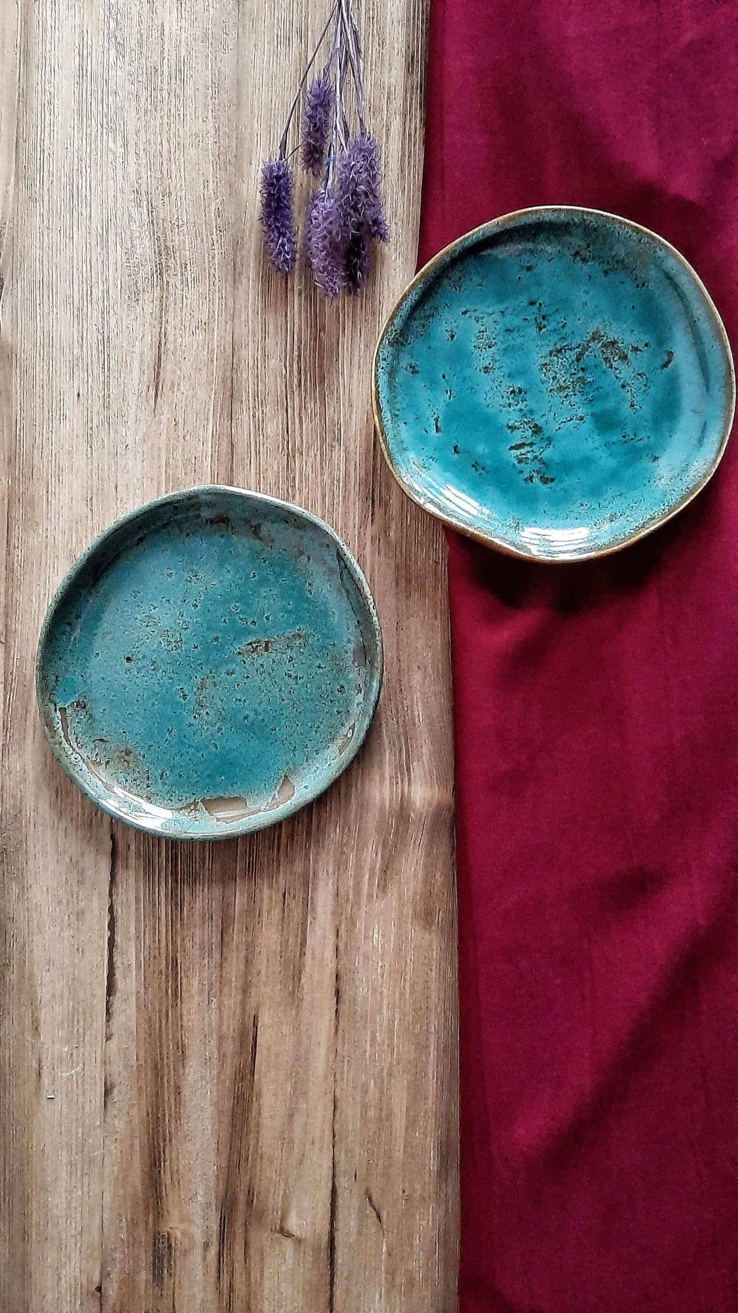 یک دست پیش دستی سرامیکی دست ساز مدل بامبو — تصویر ۲