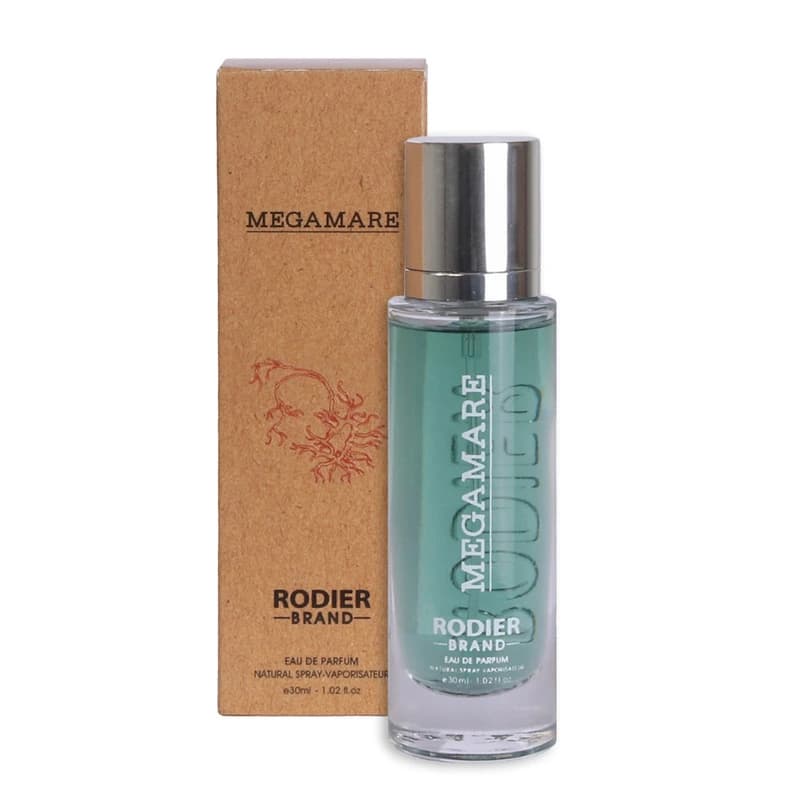 عطر ادوپرفیوم مردانه رودیر مدل مگاماره جعبه دار حجم ۳۰ — تصویر ۲