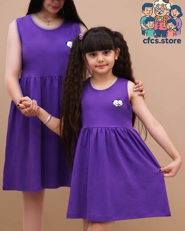 پیراهن ست مادر دختری پاندا CFCS