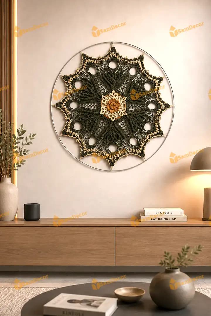 ماندالا بافی قلاب بافی