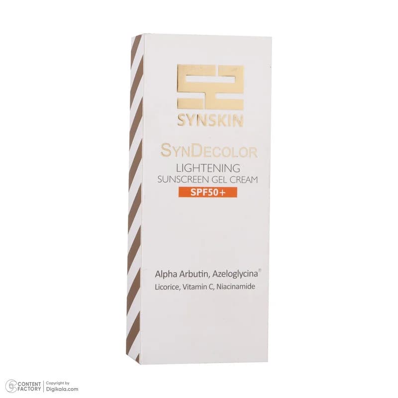 ژل کرم ضد آفتاب بدون رنگ ساین اسکین SPF50 مدل Decolor محافظ UVA ،UVB، روشن‌کننده، مناسب انواع پوست حجم 40 میلی‌لیتر — تصویر ۱۲