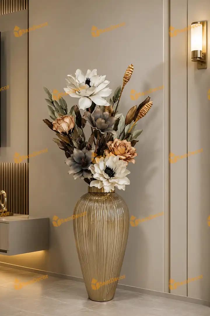 گلدان سالنی شیشه ای