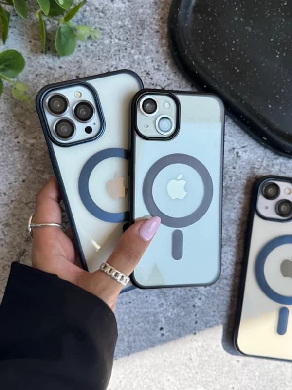 قاب مگ سیف لاکچری مات – مشکی آیفون 15 /IPhone 15 — تصویر ۳
