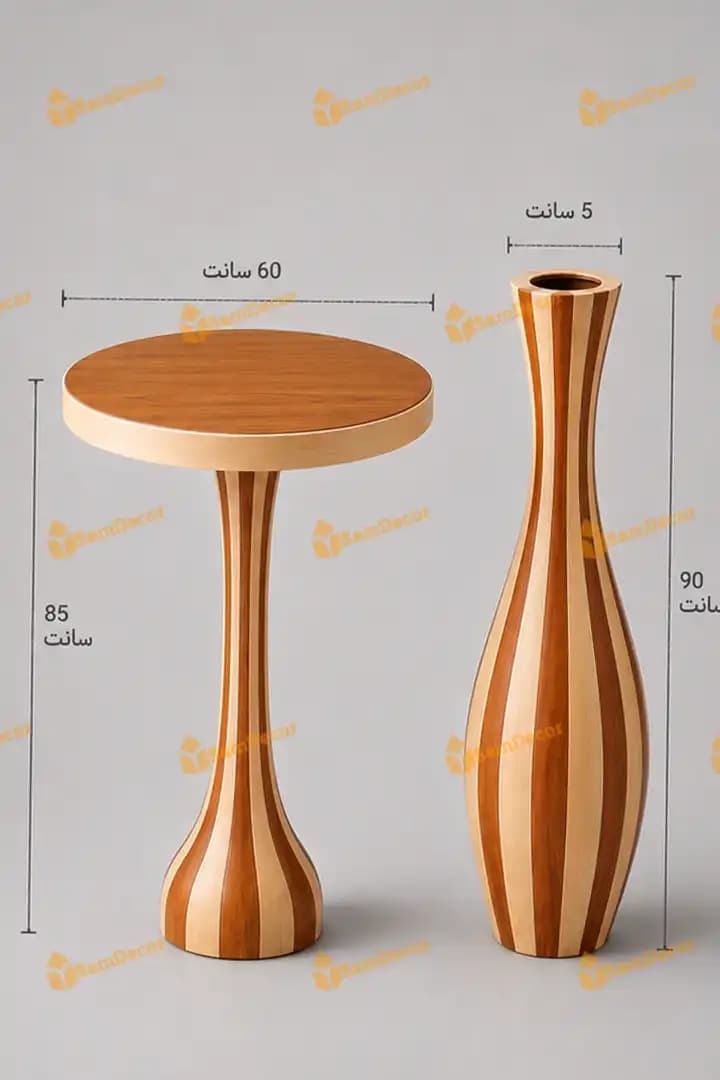میز خاطره چوبی سام دکور — تصویر ۴