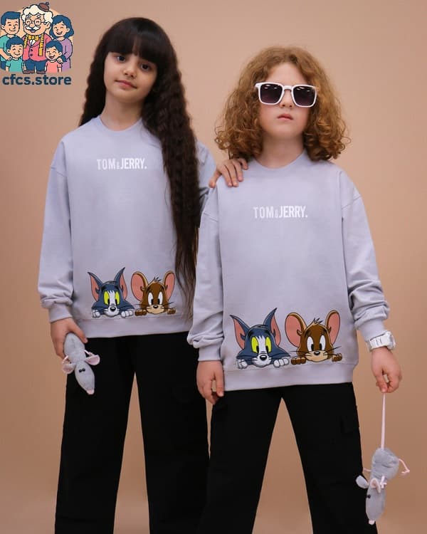 بلوز بگ استایل TOM &JERRY