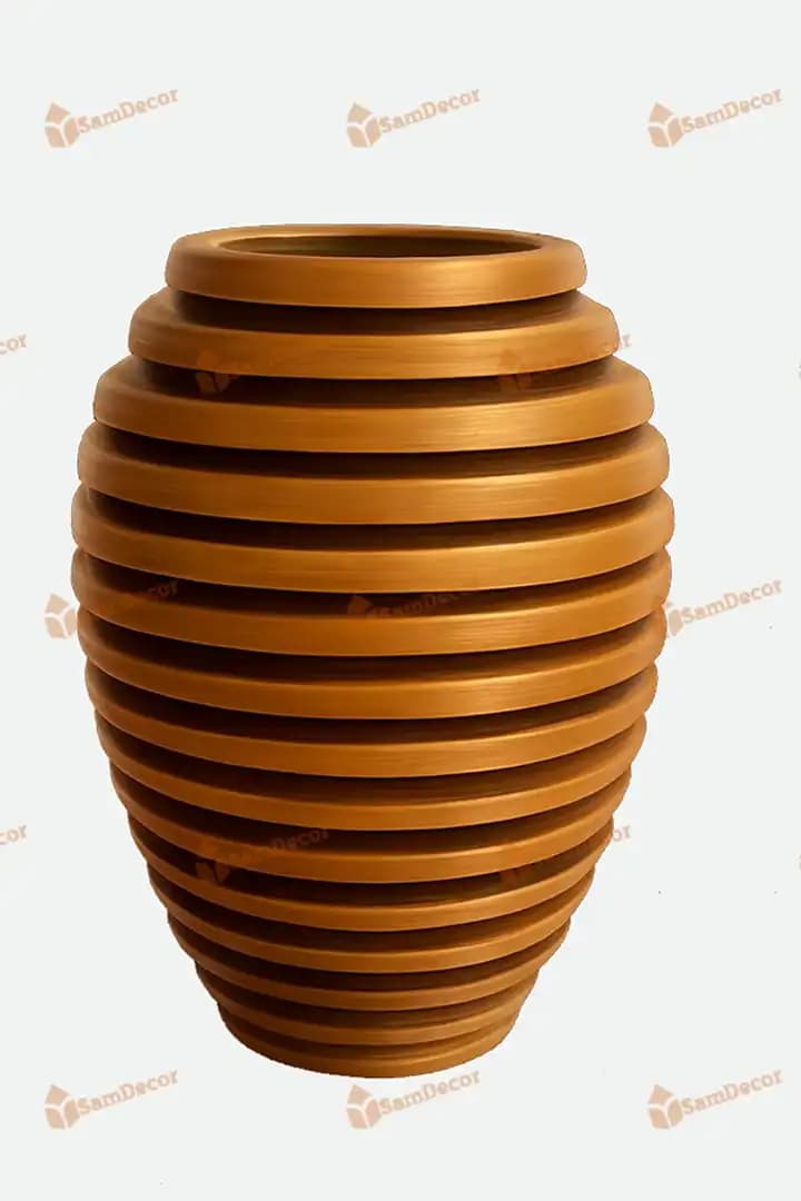 گلدان چوبی کنار سالنی سام دکور